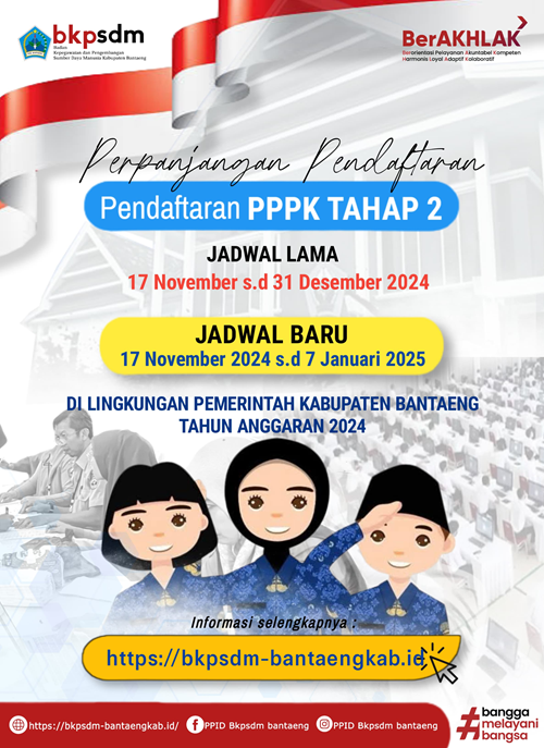 Penyesuaian Jadwal Seleksi PPPK Tahun Anggaran 2024 Tahap II
