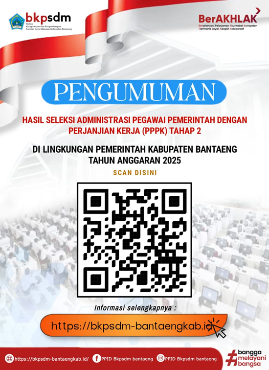 Pengumuman Hasil Seleksi Administrasi PPPK Tahap II Tahun 2025