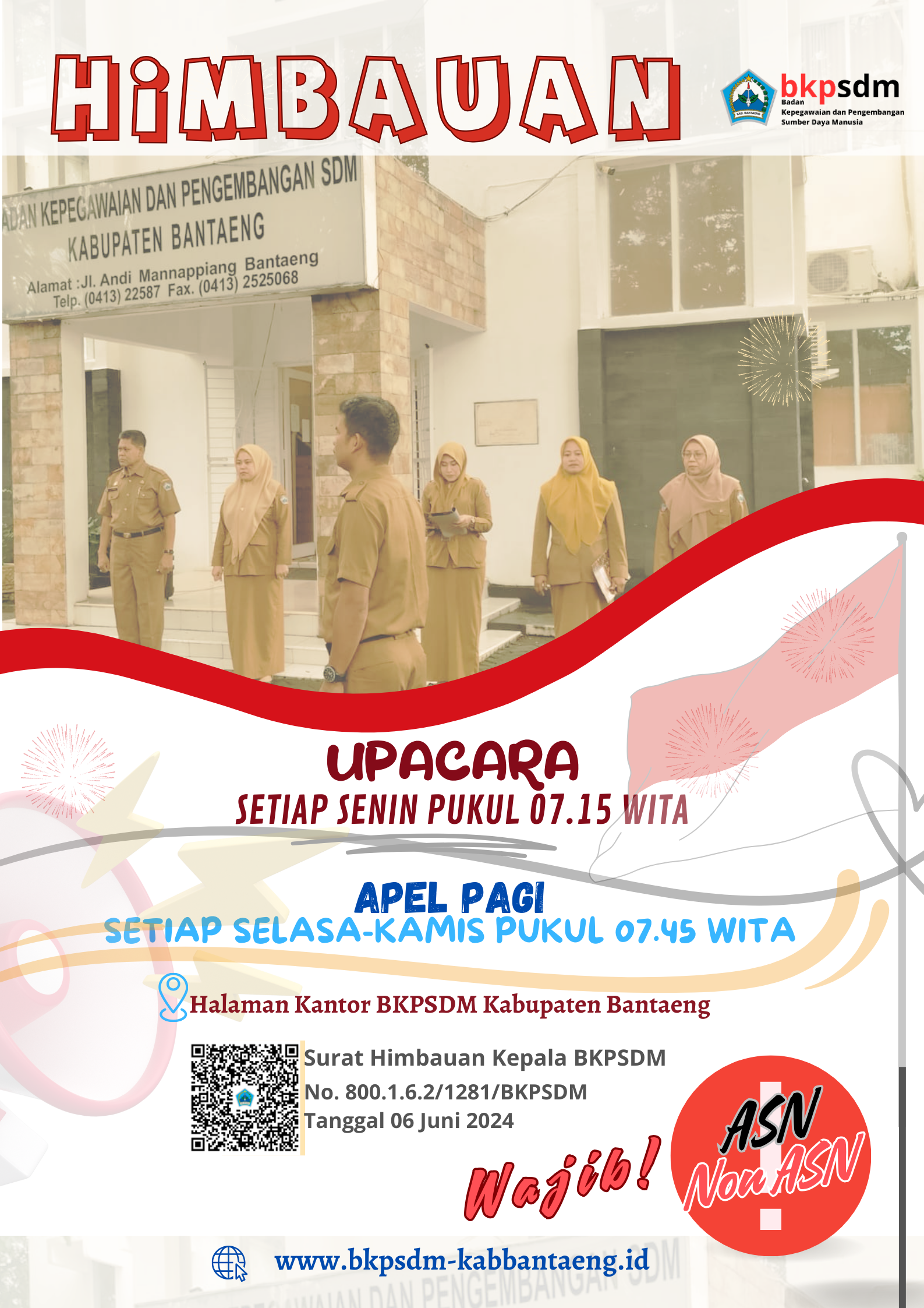 Kanan, Himbauan Apel Pagi 